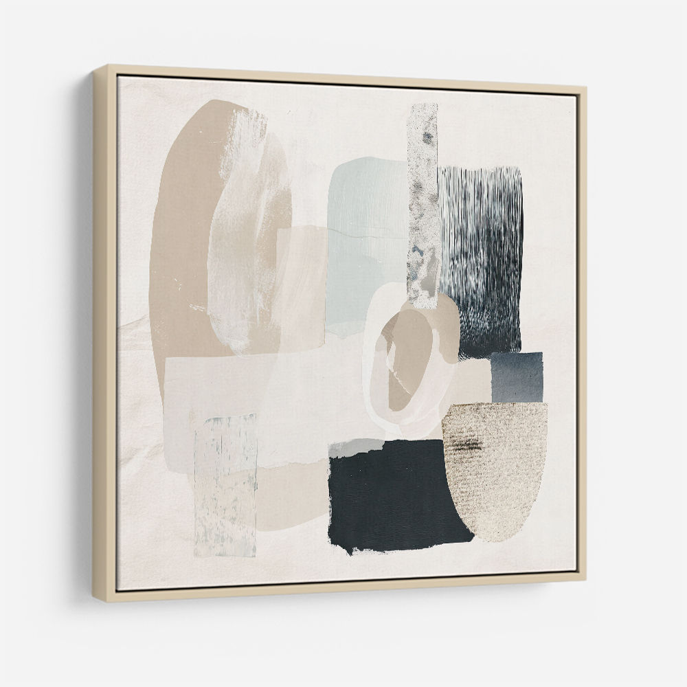 Minimalist Abstract Collage With Overlapping Organic Shapes 1 Minimalist Abstract Collage With Overlapping Organic Shapes 1
