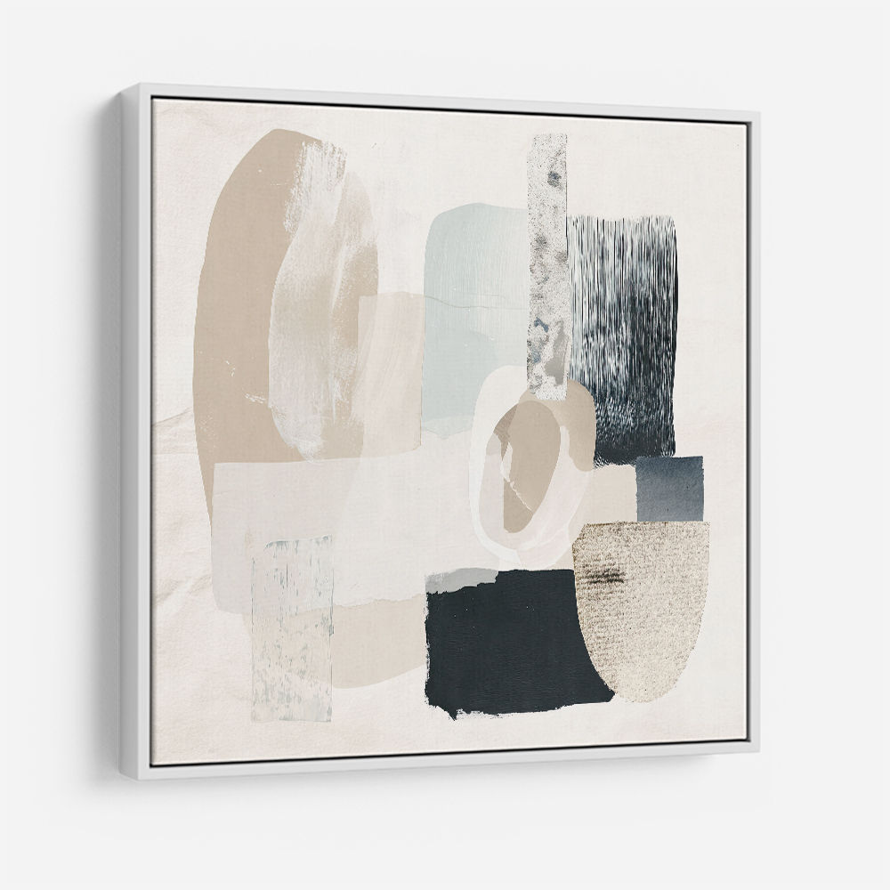 Minimalist Abstract Collage With Overlapping Organic Shapes 1 Minimalist Abstract Collage With Overlapping Organic Shapes 1
