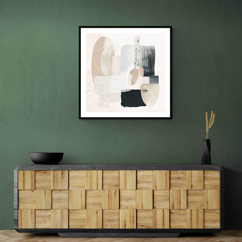 Minimalist Abstract Collage With Overlapping Organic Shapes 1 Minimalist Abstract Collage With Overlapping Organic Shapes 1