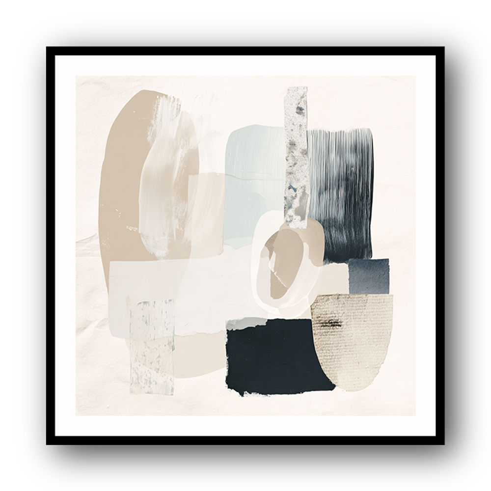 Minimalist Abstract Collage With Overlapping Organic Shapes 1 Minimalist Abstract Collage With Overlapping Organic Shapes 1