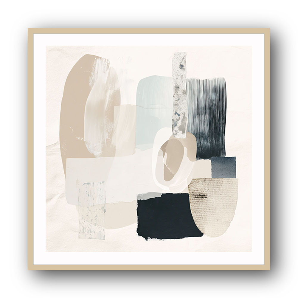 Minimalist Abstract Collage With Overlapping Organic Shapes 1 Minimalist Abstract Collage With Overlapping Organic Shapes 1