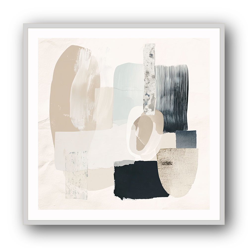 Minimalist Abstract Collage With Overlapping Organic Shapes 1 Minimalist Abstract Collage With Overlapping Organic Shapes 1