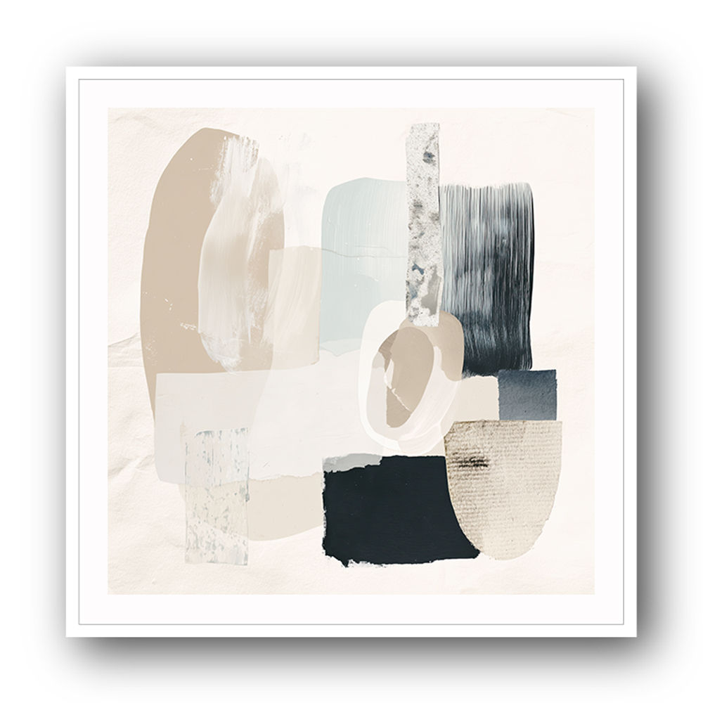 Minimalist Abstract Collage With Overlapping Organic Shapes 1 Minimalist Abstract Collage With Overlapping Organic Shapes 1