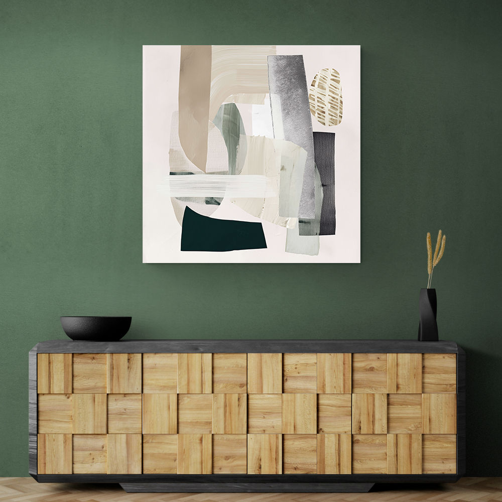 Minimalist Abstract Collage With Overlapping Organic Shapes 2 Minimalist Abstract Collage With Overlapping Organic Shapes 2