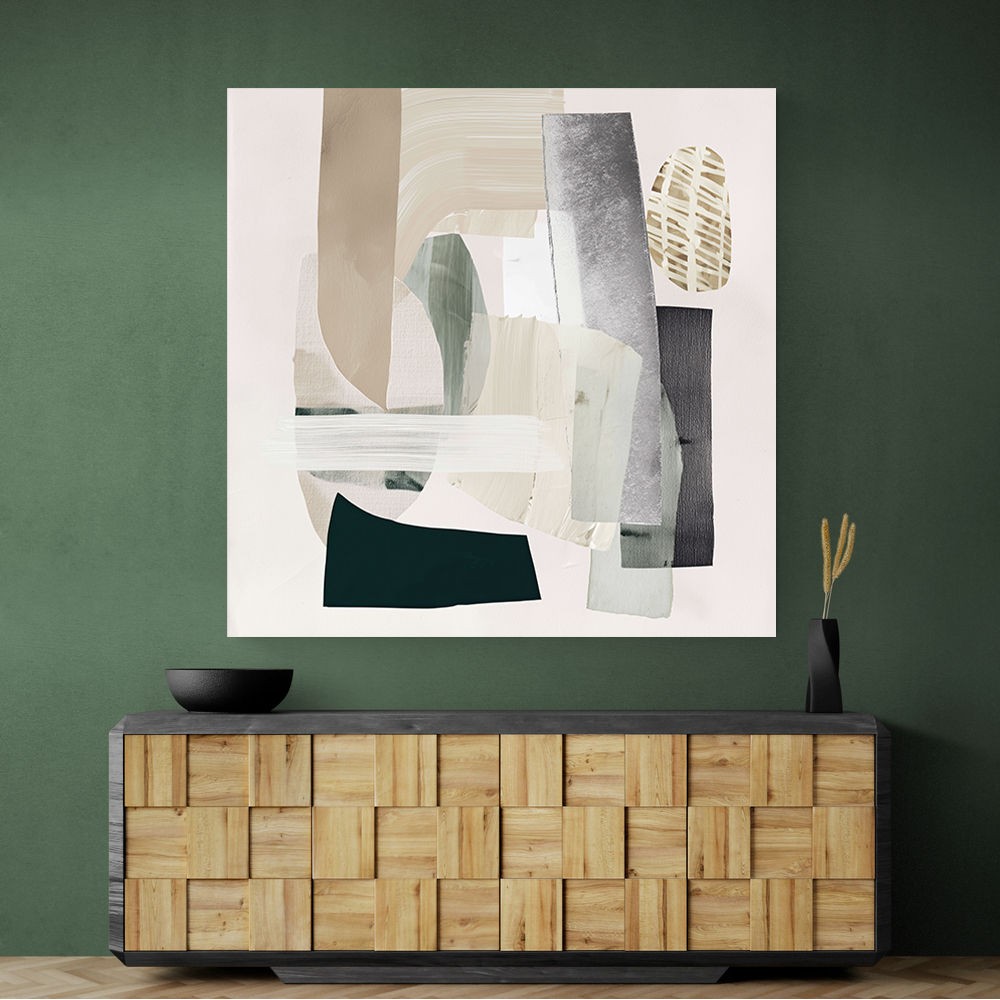Minimalist Abstract Collage With Overlapping Organic Shapes 2 Minimalist Abstract Collage With Overlapping Organic Shapes 2