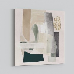 Minimalist Abstract Collage With Overlapping Organic Shapes 2