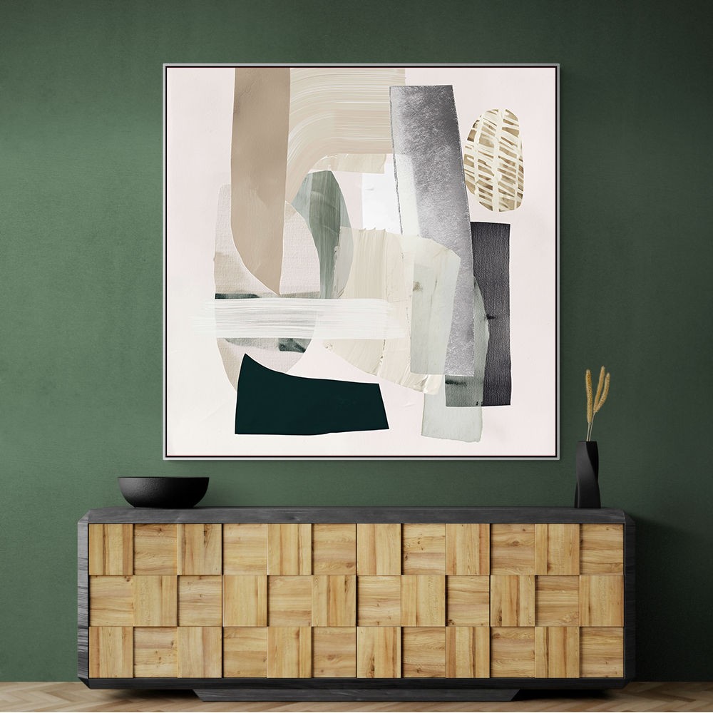 Minimalist Abstract Collage With Overlapping Organic Shapes 2 Minimalist Abstract Collage With Overlapping Organic Shapes 2