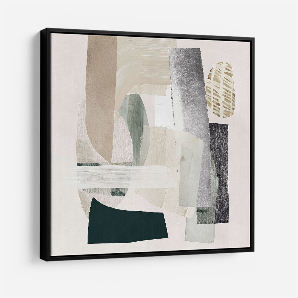 Minimalist Abstract Collage With Overlapping Organic Shapes 2 Minimalist Abstract Collage With Overlapping Organic Shapes 2