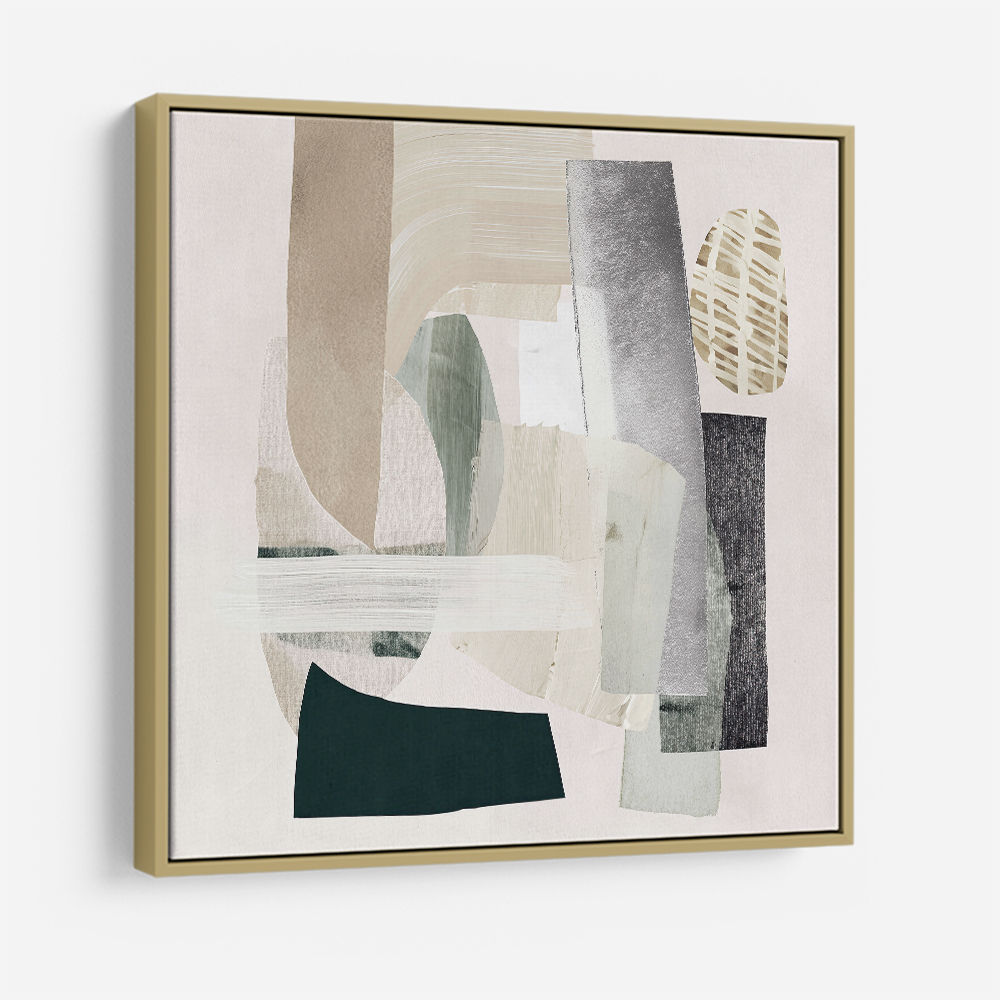 Minimalist Abstract Collage With Overlapping Organic Shapes 2 Minimalist Abstract Collage With Overlapping Organic Shapes 2