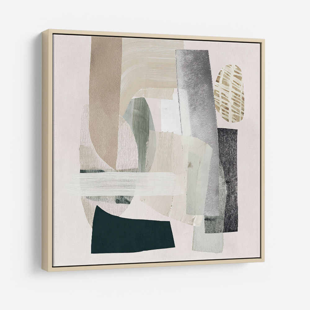 Minimalist Abstract Collage With Overlapping Organic Shapes 2 Minimalist Abstract Collage With Overlapping Organic Shapes 2