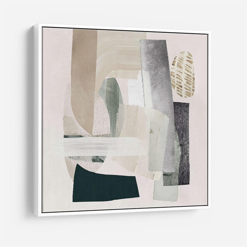 Minimalist Abstract Collage With Overlapping Organic Shapes 2 Minimalist Abstract Collage With Overlapping Organic Shapes 2