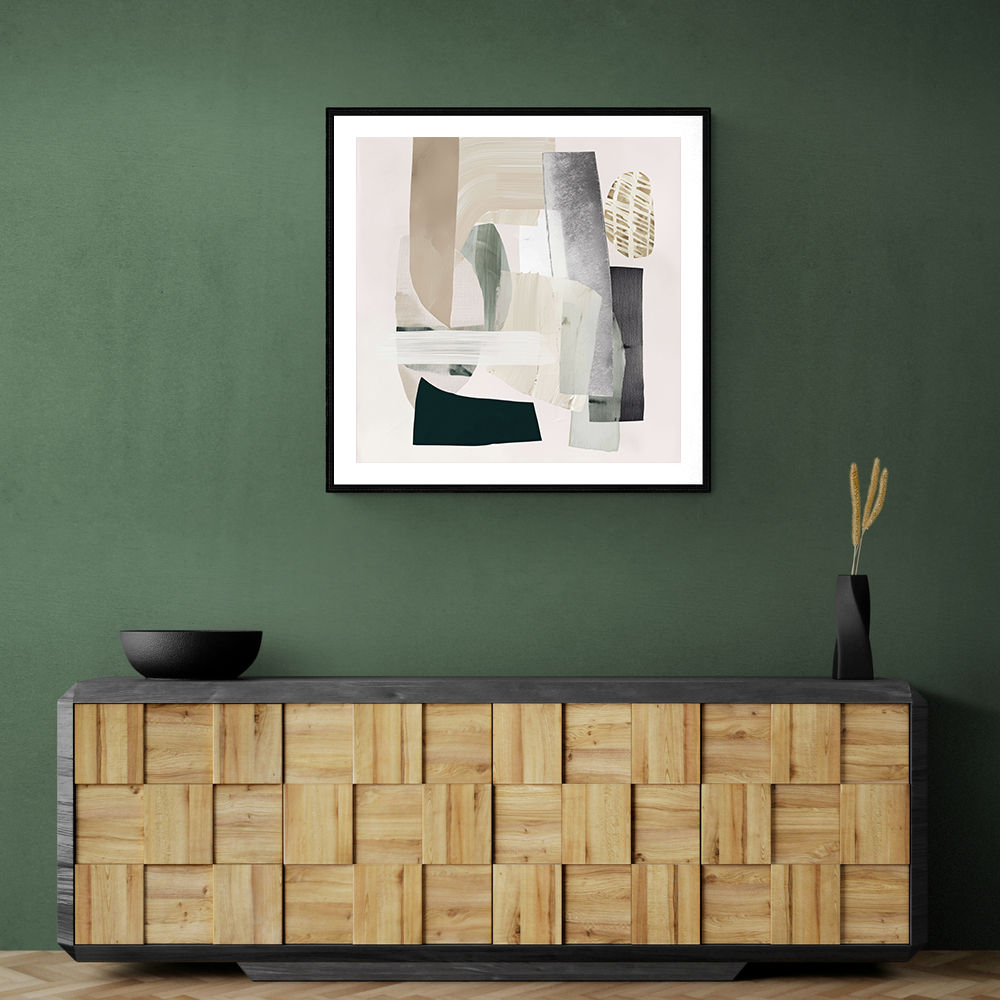 Minimalist Abstract Collage With Overlapping Organic Shapes 2 Minimalist Abstract Collage With Overlapping Organic Shapes 2
