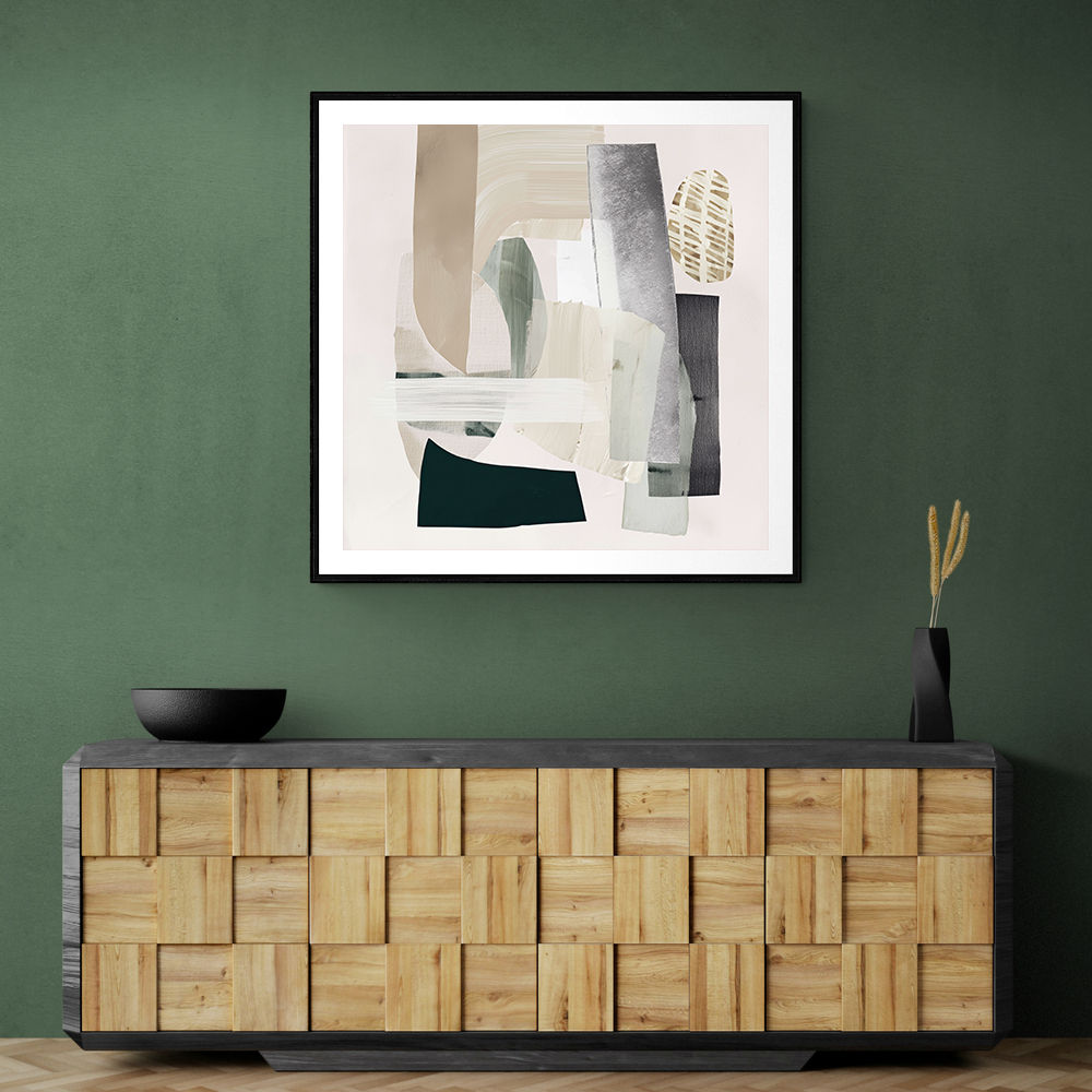 Minimalist Abstract Collage With Overlapping Organic Shapes 2 Minimalist Abstract Collage With Overlapping Organic Shapes 2