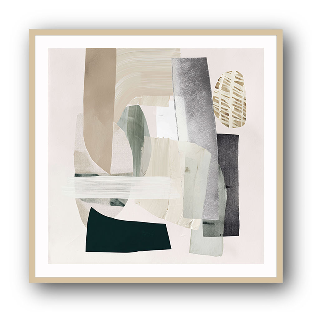 Minimalist Abstract Collage With Overlapping Organic Shapes 2 Minimalist Abstract Collage With Overlapping Organic Shapes 2