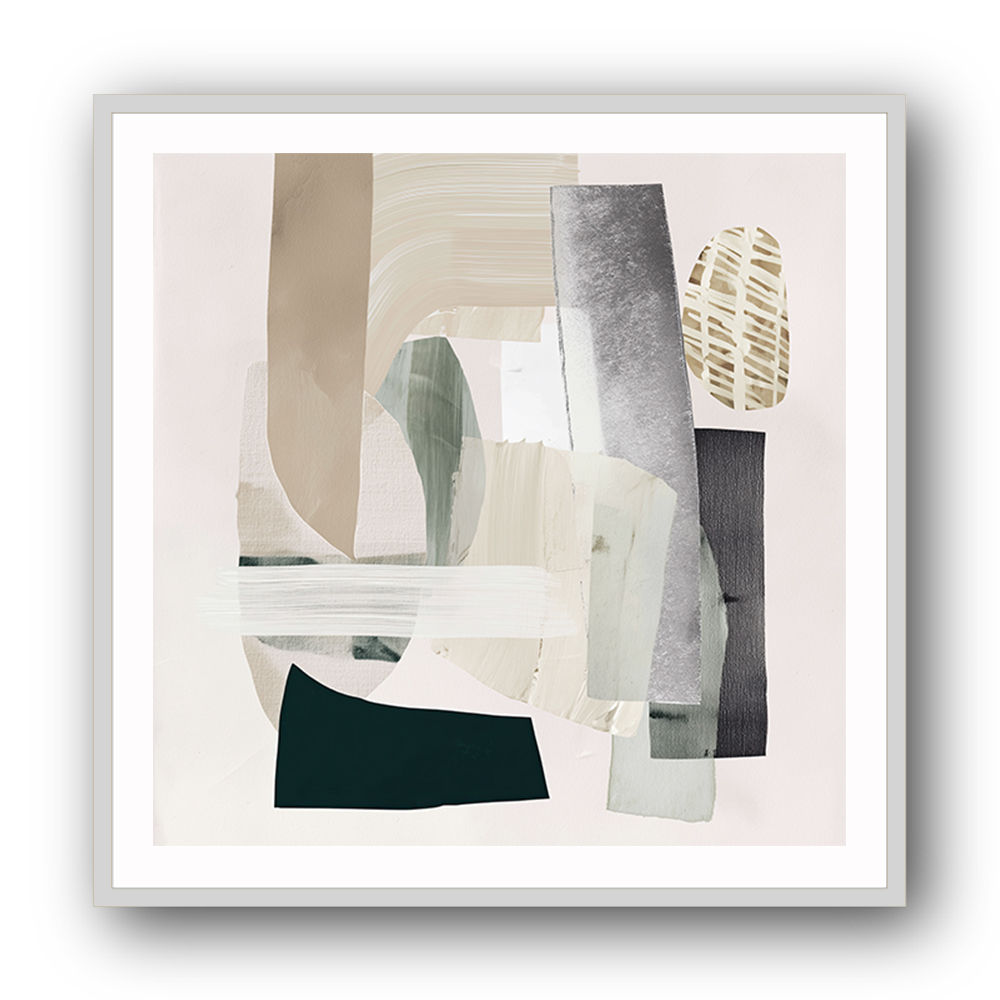 Minimalist Abstract Collage With Overlapping Organic Shapes 2 Minimalist Abstract Collage With Overlapping Organic Shapes 2