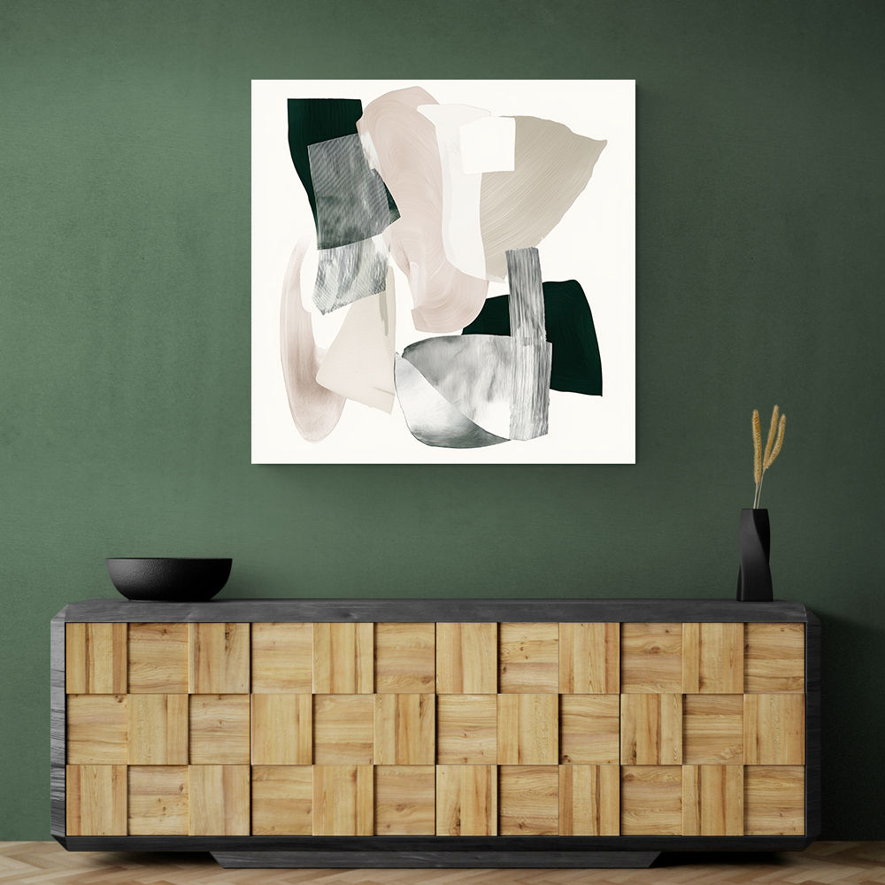 Minimalist Abstract Collage With Overlapping Organic Shapes 3 Minimalist Abstract Collage With Overlapping Organic Shapes 3