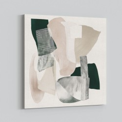 Minimalist Abstract Collage With Overlapping Organic Shapes 3
