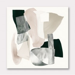 Minimalist Abstract Collage With Overlapping Organic Shapes 3