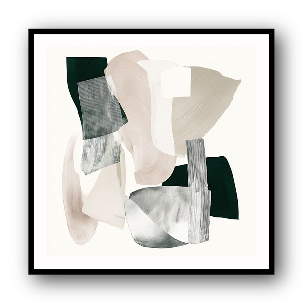 Minimalist Abstract Collage With Overlapping Organic Shapes 3 Minimalist Abstract Collage With Overlapping Organic Shapes 3
