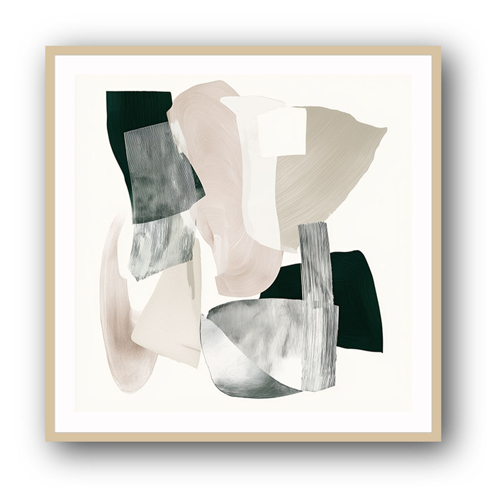 Minimalist Abstract Collage With Overlapping Organic Shapes 3 Minimalist Abstract Collage With Overlapping Organic Shapes 3
