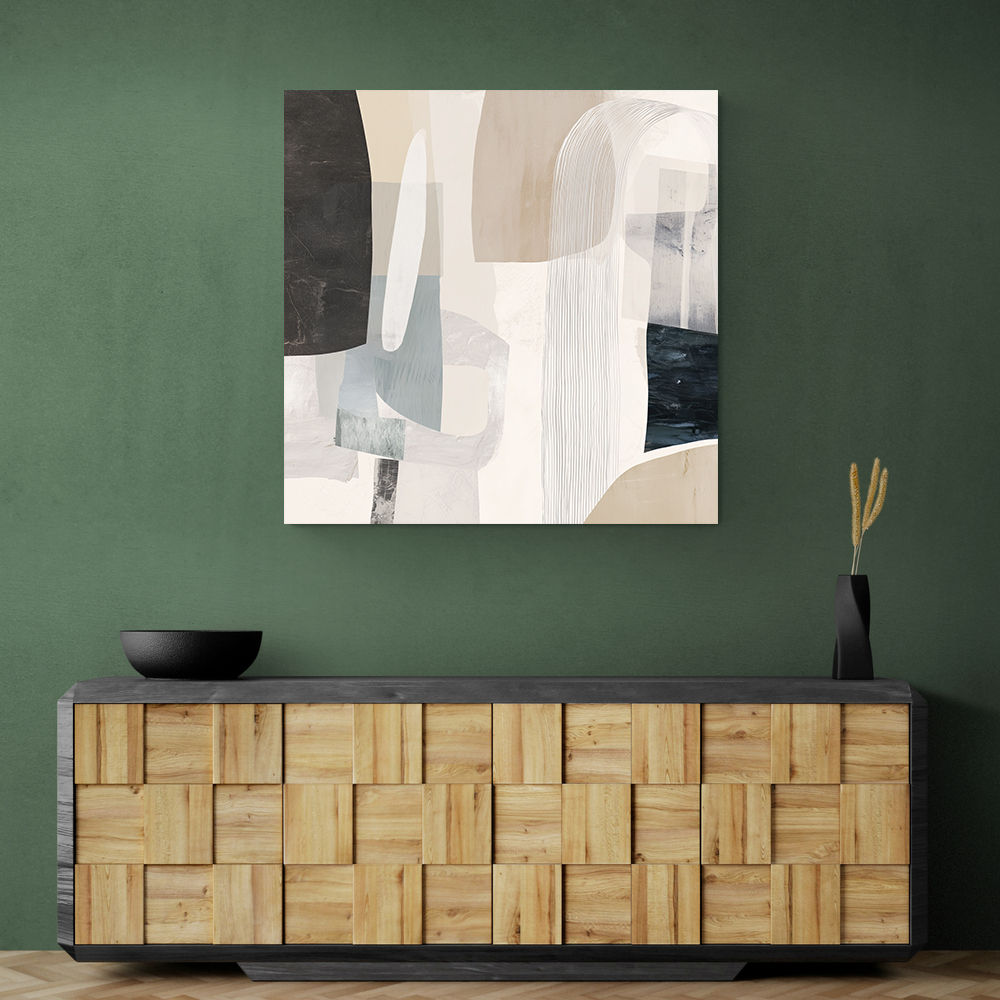 Minimalist Abstract Collage With Overlapping Organic Shapes 18 Minimalist Abstract Collage With Overlapping Organic Shapes 18