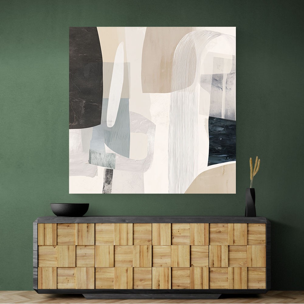 Minimalist Abstract Collage With Overlapping Organic Shapes 18 Minimalist Abstract Collage With Overlapping Organic Shapes 18