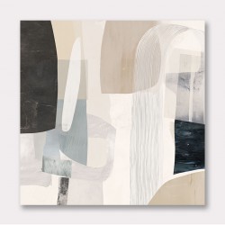Minimalist Abstract Collage With Overlapping Organic Shapes 18