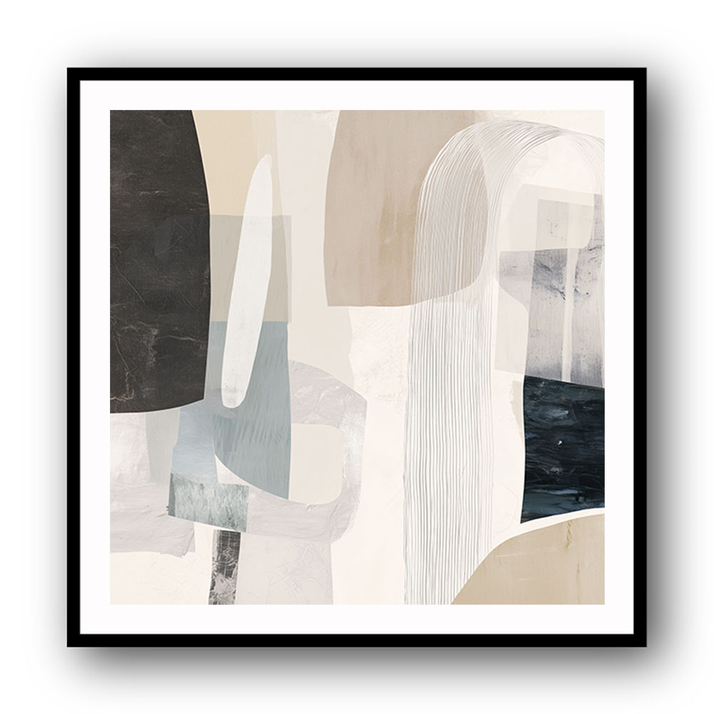 Minimalist Abstract Collage With Overlapping Organic Shapes 18 Minimalist Abstract Collage With Overlapping Organic Shapes 18