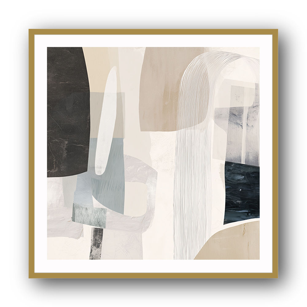 Minimalist Abstract Collage With Overlapping Organic Shapes 18 Minimalist Abstract Collage With Overlapping Organic Shapes 18