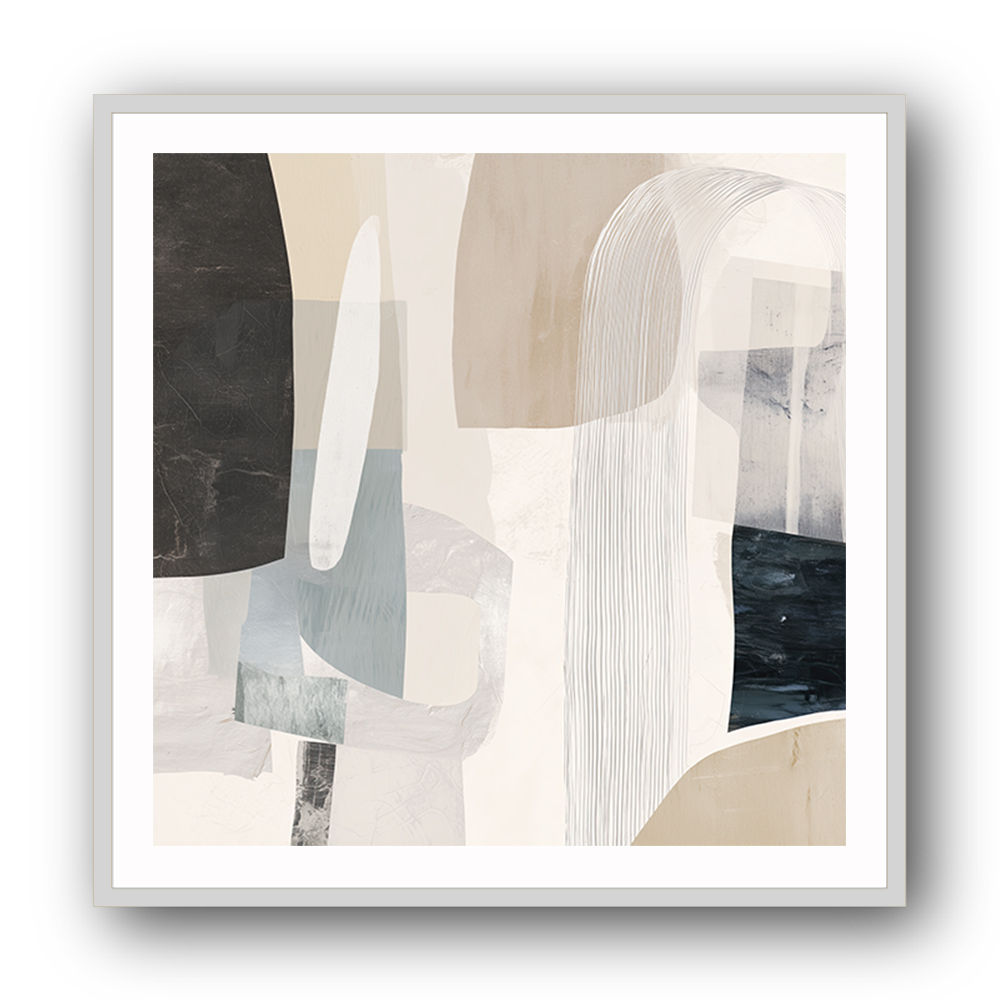 Minimalist Abstract Collage With Overlapping Organic Shapes 18 Minimalist Abstract Collage With Overlapping Organic Shapes 18