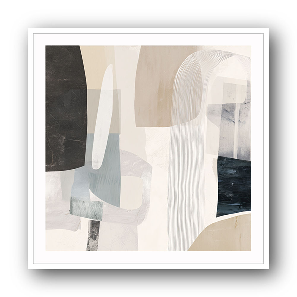 Minimalist Abstract Collage With Overlapping Organic Shapes 18 Minimalist Abstract Collage With Overlapping Organic Shapes 18