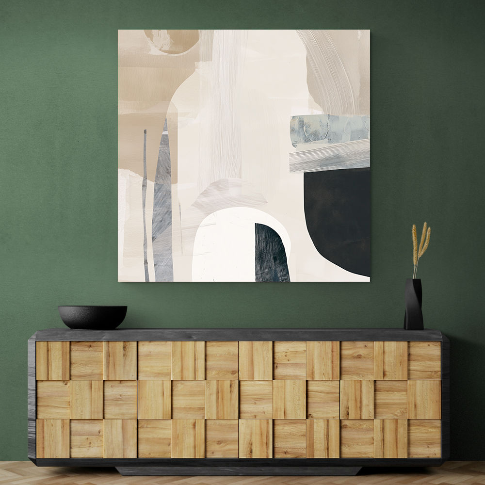 Minimalist Abstract Collage With Overlapping Organic Shapes 37 Minimalist Abstract Collage With Overlapping Organic Shapes 37