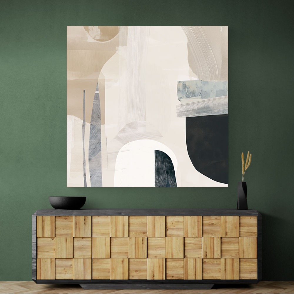 Minimalist Abstract Collage With Overlapping Organic Shapes 37 Minimalist Abstract Collage With Overlapping Organic Shapes 37