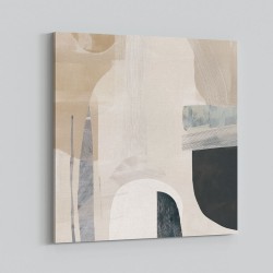Minimalist Abstract Collage With Overlapping Organic Shapes 37