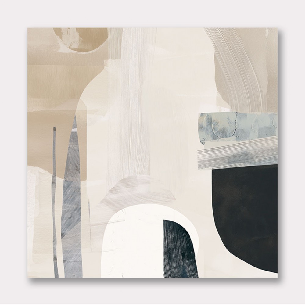 Minimalist Abstract Collage With Overlapping Organic Shapes 37 Minimalist Abstract Collage With Overlapping Organic Shapes 37