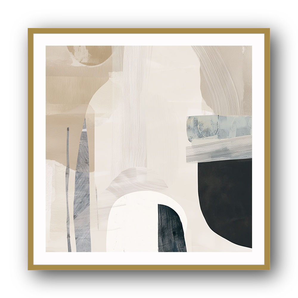 Minimalist Abstract Collage With Overlapping Organic Shapes 37 Minimalist Abstract Collage With Overlapping Organic Shapes 37