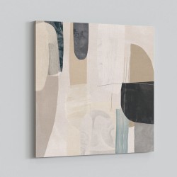 Minimalist Abstract Collage With Overlapping Organic Shapes 39