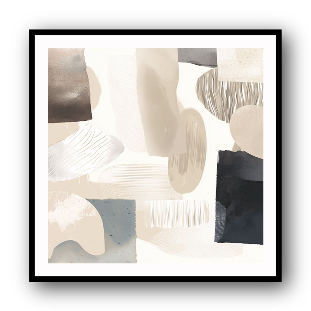 Minimalist Abstract Collage With Overlapping Organic Shapes 40 Minimalist Abstract Collage With Overlapping Organic Shapes 40