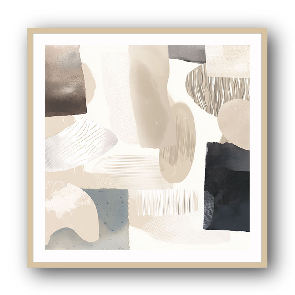 Minimalist Abstract Collage With Overlapping Organic Shapes 40 Minimalist Abstract Collage With Overlapping Organic Shapes 40