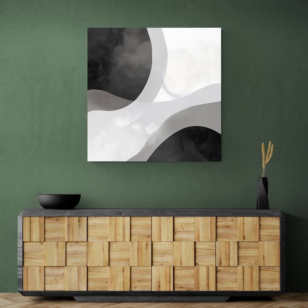 Minimalist Abstract Design With Organic Curved Shape Minimalist Abstract Design With Organic Curved Shape