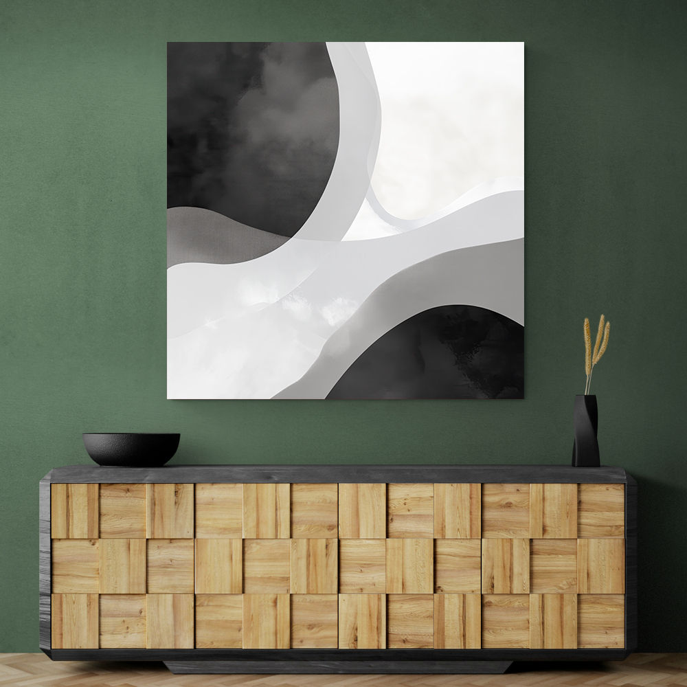 Minimalist Abstract Design With Organic Curved Shape Minimalist Abstract Design With Organic Curved Shape