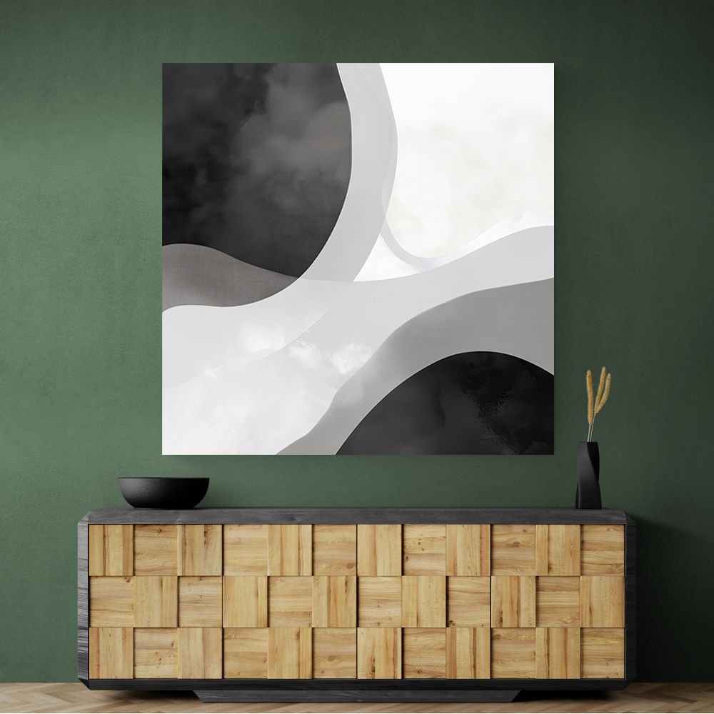 Minimalist Abstract Design With Organic Curved Shape Minimalist Abstract Design With Organic Curved Shape