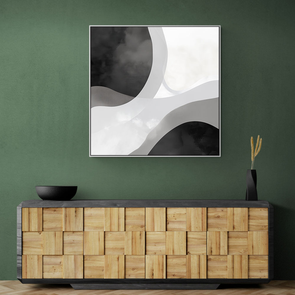 Minimalist Abstract Design With Organic Curved Shape Minimalist Abstract Design With Organic Curved Shape