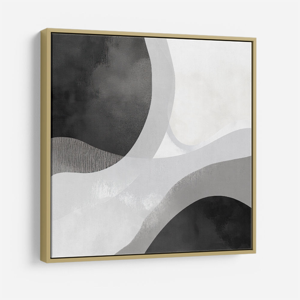 Minimalist Abstract Design With Organic Curved Shape Minimalist Abstract Design With Organic Curved Shape