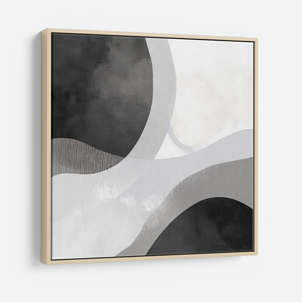 Minimalist Abstract Design With Organic Curved Shape Minimalist Abstract Design With Organic Curved Shape