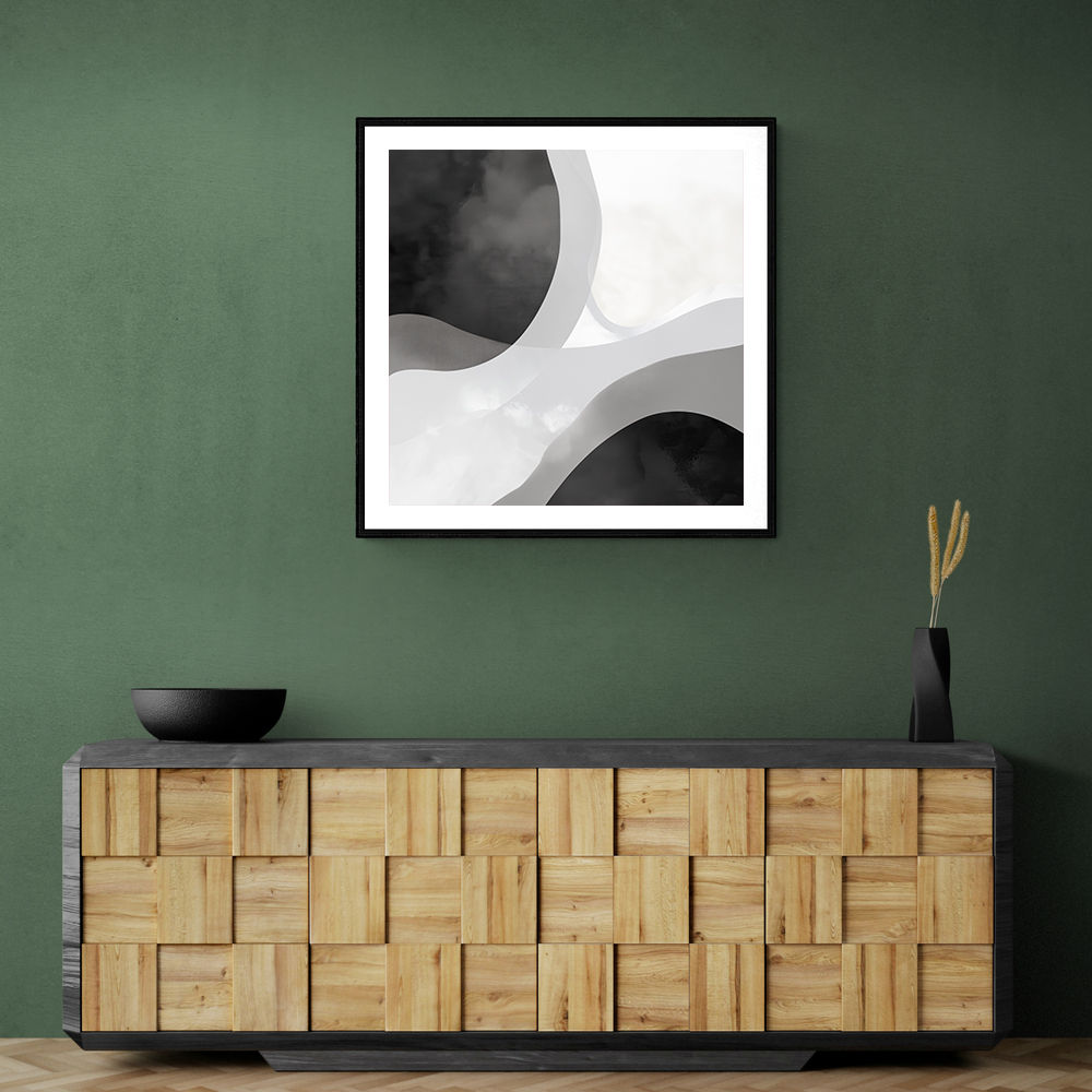 Minimalist Abstract Design With Organic Curved Shape Minimalist Abstract Design With Organic Curved Shape