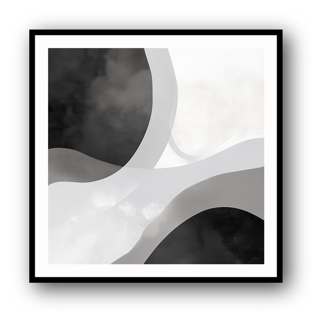Minimalist Abstract Design With Organic Curved Shape Minimalist Abstract Design With Organic Curved Shape