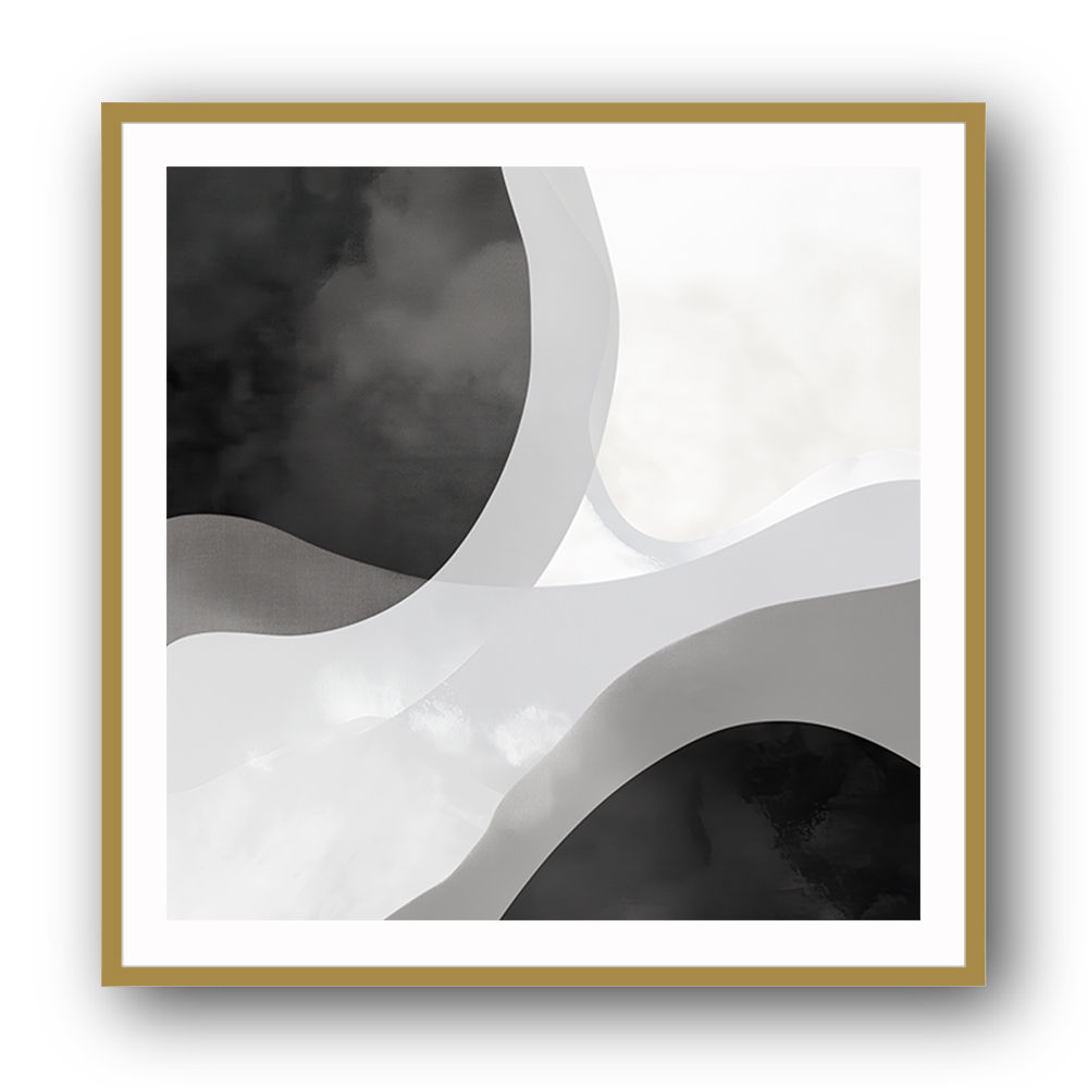 Minimalist Abstract Design With Organic Curved Shape Minimalist Abstract Design With Organic Curved Shape