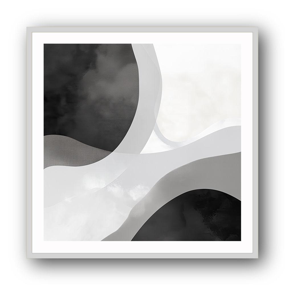 Minimalist Abstract Design With Organic Curved Shape Minimalist Abstract Design With Organic Curved Shape