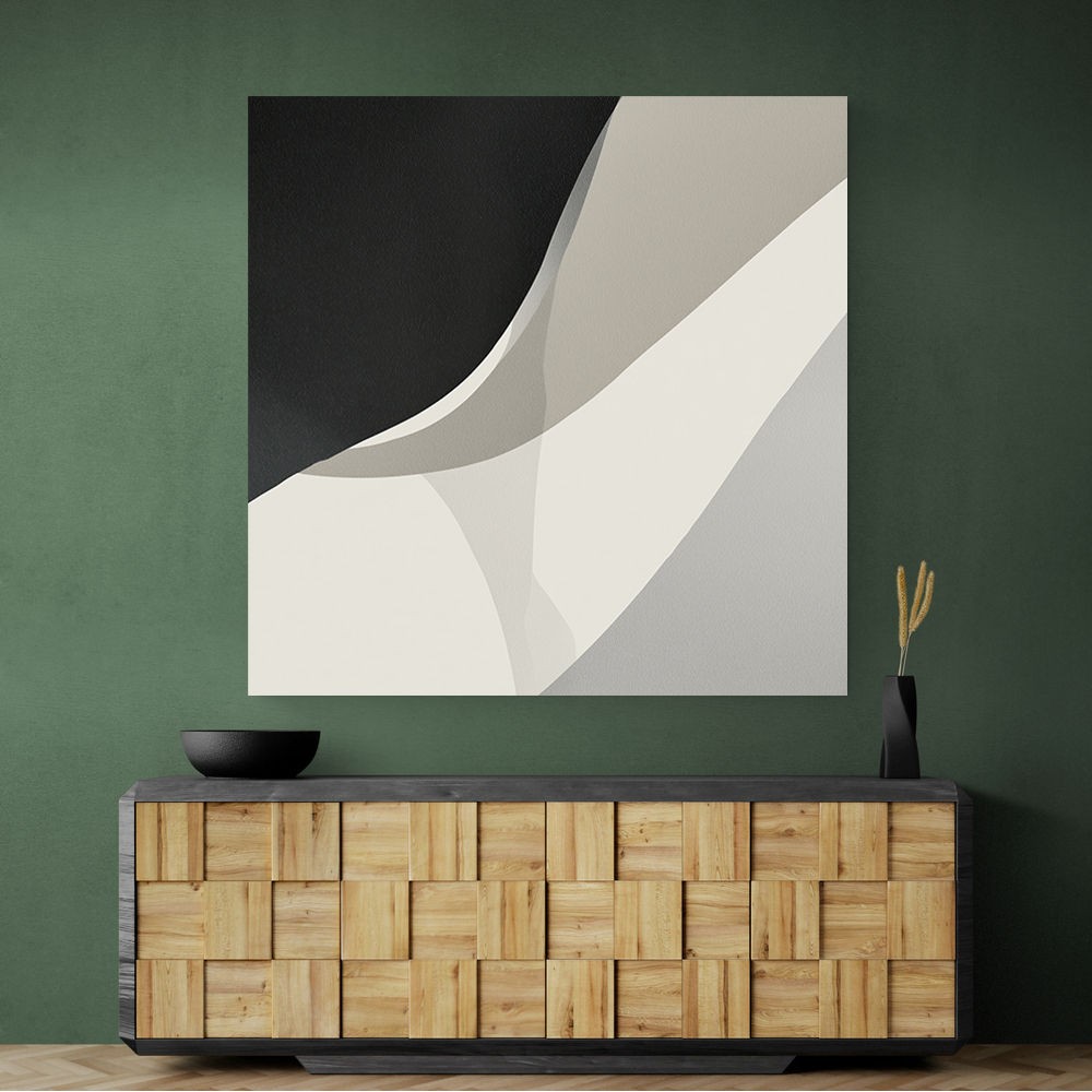 Minimalist Abstract Design With Organic Curved Shape 6